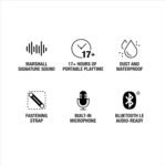 Marshall Willen II Wireless Bluetooth Speaker, Over 17+ Hours Playtime, IP67 Waterproof - Black and Brass - Image 11