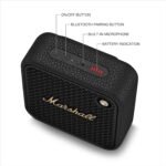 Marshall Willen II Wireless Bluetooth Speaker, Over 17+ Hours Playtime, IP67 Waterproof - Black and Brass - Image 2