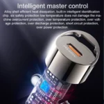 Yesido Y67 PD45W Single USB-C / Type-C Zinc Alloy Mini Car Charger(Metal Grey) - Image 2