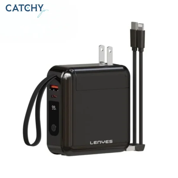 LENYES 15000mAh Power Bank - Black