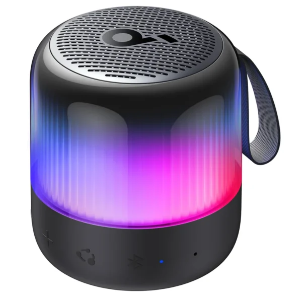 Soundcore Glow Mini Portable Speaker – 360-Degree Dynamic Sound & Vibrant Lighting