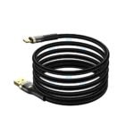 Green Lion Magnetic Cable USB-A to Lightning: Durable and Efficient Charging & Data Syncing - Black