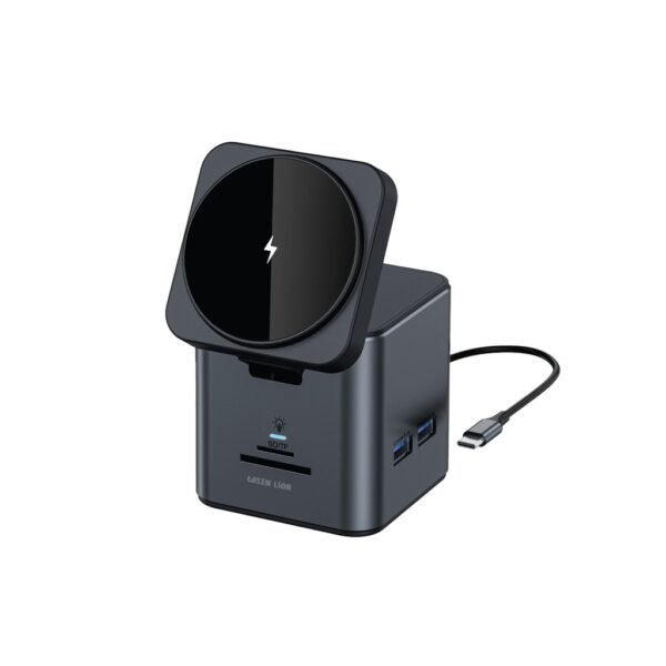 Green Lion 9-In-1 Hub Docking Station - Black