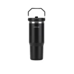 Green Lion Vacuum Tumbler 900ml: Premium Stainless Steel Insulated Drinkware for All-Day Temperature Control - Black