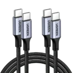 UGREEN USB C to USB C 100W Fast Charging Cable (2 Pack)