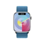 Green Lion Active Se Smart Watch - Silver + Sky Blue - Image 2