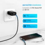 UGREEN 60W Right Angle USB C Cable - 3.3FT - Image 3