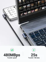 UGREEN Right Angle 100W USB C Cable - Image 4