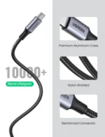 UGREEN 100W Type-C to Type-C Cable – Fast Charging & Data Syncing - Image 6