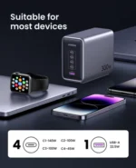 UGREEN Nexode 300W USB C GaN Charger-5 Ports Desktop Charger - Image 9