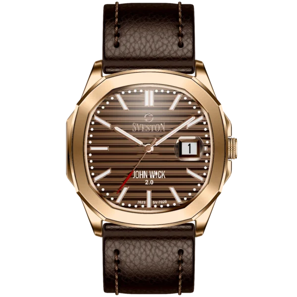 Sveston John Wick Men's Leather Watch 4.0 Gold
