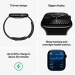 Apple Watch Series 10 GPS 46mm Jet Black Aluminum Case with Black Sport Band – M/L - Image 3