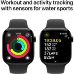 Apple Watch Series 10 GPS 46mm Jet Black Aluminum Case with Black Sport Band – M/L - Image 4