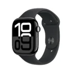 Apple Watch Series 10 GPS 46mm Jet Black Aluminum Case with Black Sport Band – M/L