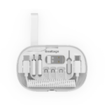 Goaltage ORG01 SyncBox Cable Organizer with SIM Card Storage, High-Speed Data Cables, Silicone Strap, and Universal Compatibility - Image 3