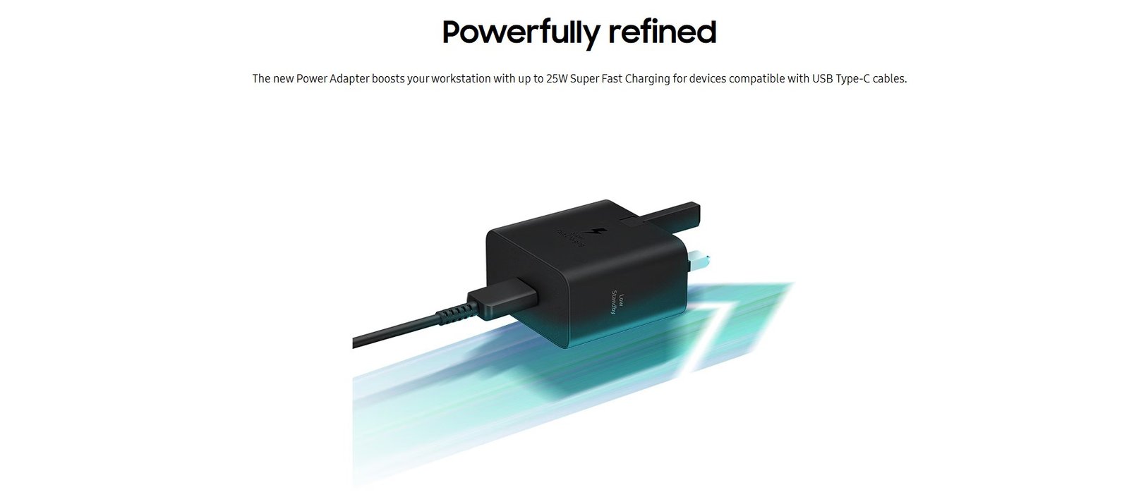 Samsung 25W Super Fast Charger USB-C Black