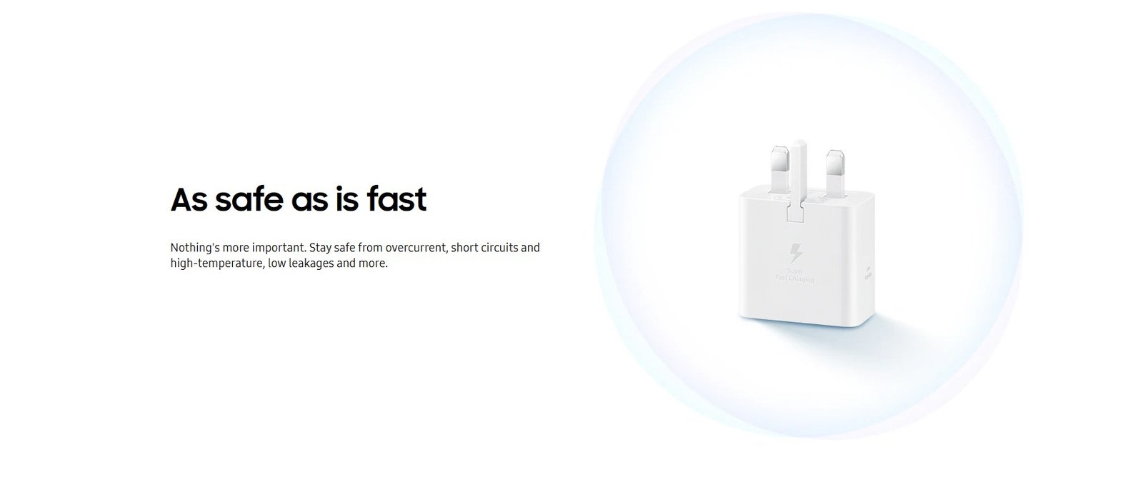 Samsung 25W Super Fast Charger USB-C Black